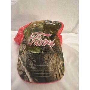 Infinity Ford Realtree Camo Pink Mesh Trucker Hat Adjustable Baseball Cap OSFM